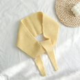 thumbnail image 2 of Zijinkuiwen Womens Scarf Knitted Pointed Tip Self Tie Warm Wrap for Daily Wear and Cold Weather Occasions,Yellow,One Size, 2 of 4