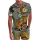 thumbnail image 1 of Traje de camisa informal de dos piezas con pantalones cortos de manga corta para hombre Fridja  fhjkhfk458594, 1 of 8