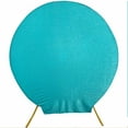 thumbnail image 6 of Efavormart 7.5ft Turquoise 2-Sided Spandex Fit Round Wedding Arch Backdrop Cover, 6 of 10