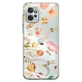 thumbnail image 1 of MUNDAZE Motorola Moto G Power 2023 Shockproof Clear Hybrid Protective Phone Case Peach Meadow Wildflowers Butterflies Bees Floral Cover, 1 of 5