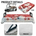 thumbnail image 6 of Yuyamidu Santa Claus Golf Cart Seat Cover for 2 Person Seats Snowman Golf Cart Seat Cushion Flannel Travel Sports Golf Cart Accessories Red Christmas Decor, 6 of 8