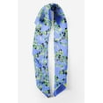 thumbnail image 2 of Bimba Blue Leaves & Black Berries Fruits Pure Silk Printed Head Bandanas Summer Neck Wrap Scarf 40 x 40 Inches, 2 of 6
