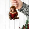 thumbnail image 4 of Forest Reading Animals Christmas Ornaments, 3.15 Inch 2D Acrylic Bookworm Animal Decorations, Cute Woodland Creature with Books Hanging Ornaments for Xmas Tree Home Party Decor -1 PCS, 4 of 5