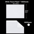 thumbnail image 2 of 100 Sheets White Tissue Paper 20x14 Inches Tissue Paper for Gift Bags Wrapping Tissue Paper Bulk for DIY Crafts Birthday Baby Shower Festival Holidays Decorative, 2 of 6