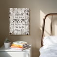 thumbnail image 6 of Thanksgiving Gifts for Mom, To The World You Are A Mom, But To Our Family You Are The World Blessing Quotes Canvas Wall Art Rustic Home Décor for Living Room Bedroom Christmas Birthday Gifts, 6 of 6