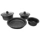 thumbnail image 2 of Bateria de Cocina de Aluminio White-Westinghouse 9 Piezas Revestimiento Antiadherente Mármol Negro, 2 of 5