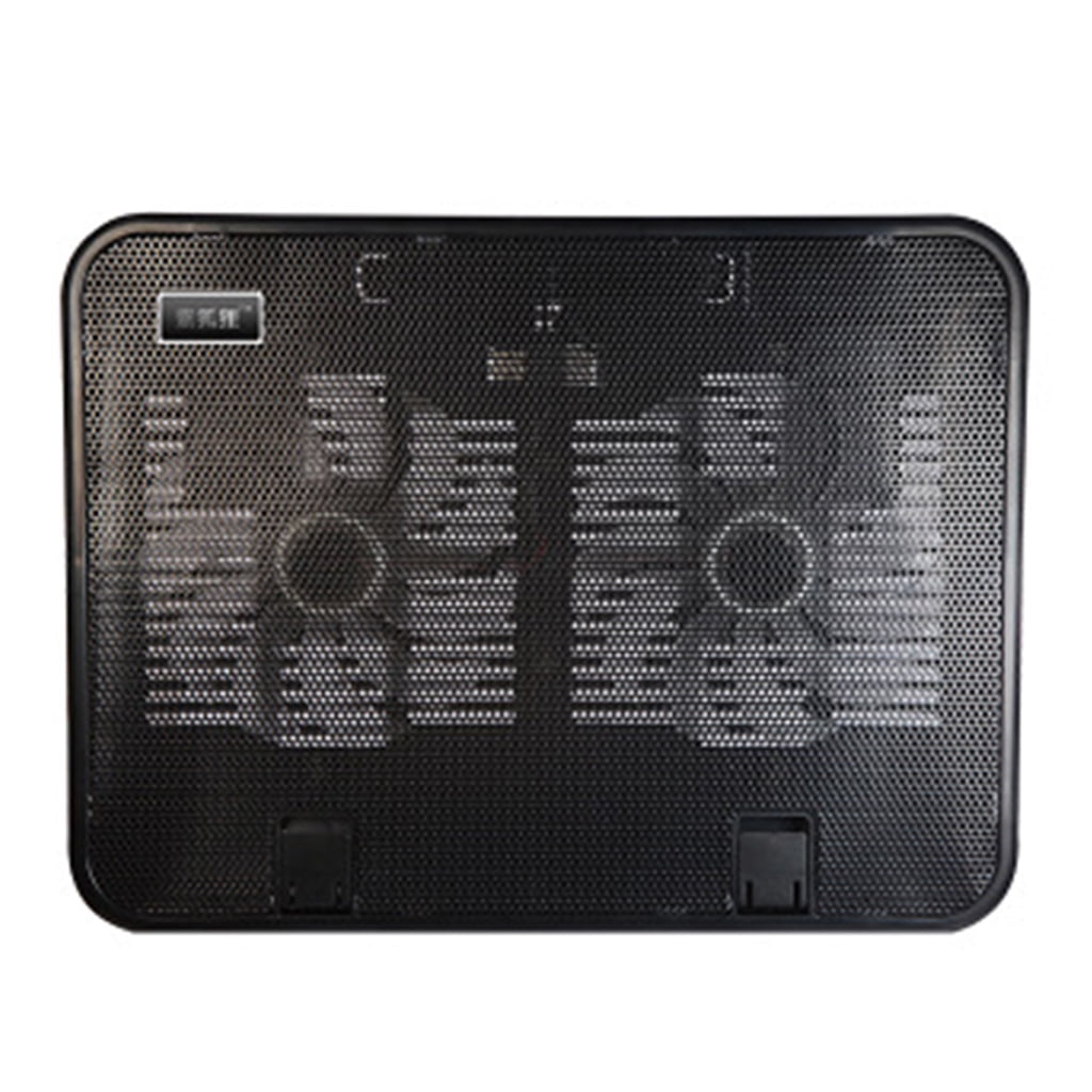 lanema Metal Panel Dual Fan Notebook Cooler High Speed Silent Laptop Cooling Pad Slim