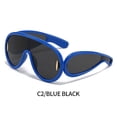 thumbnail image 5 of Luxury Y2K Cyberpunk Sunglasses - Oversized Eyewear for Summer Parties & Sun Protection - UV400, 5 of 5