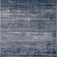 thumbnail image 1 of Ahgly Company Machine Washable Indoor Square Industrial Modern Purple Navy Blue Area Rugs, 3' Square, 1 of 7