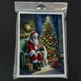 thumbnail image 3 of Keeshond and Santa Claus Greeting Cards Pack of 8 7 in x 5 in, 3 of 3