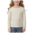 thumbnail image 4 of Vdoaml Girls Henley Long Sleeve Shirt Kids Button Crew Neck Top Children Slim Fit Basic Pullover Daily Wear 3-4 Years OTHER, 4 of 4