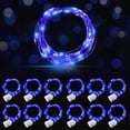 thumbnail image 1 of Cadena de luces AIKEI, 12 unidades, 20 LED, 2,1 m, resistentes al agua, azul, 1 of 7