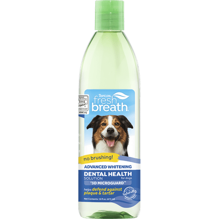 UPC: 0645095002258 | TropiClean Fresh Breath Advanced Whitening Oral Care Water Additive for Dogs  16oz
