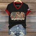 thumbnail image 7 of MEICHEN Women's 250Th Anniversary Print V Neck T Shirt 250Th Anniversary Tshirt Patriotic Tee, 7 of 7