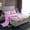 Purple Grey, variant on Castle Fairy Black Ribbon Bow Twin Sheet Sets 3pcs for Boys Girls,Kawaii Love Heart Print Twin Fitted Sheet Microfiber,Dreamy Princess Breathable Flat Sheet,Lightweight Room Decor