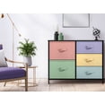 thumbnail image 6 of Sorbus Dresser with 5 Drawers -(Pastel/Black), 6 of 7