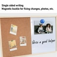 thumbnail image 4 of Tablero de Boletín de Pared, Escritura más Suave de Uso versátil Tablero de corcho Magnetic Combo Auto Recuperacia Cork 2 PCS 30x40cm para Grabar Para El Hogarar, 4 of 7