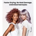 thumbnail image 4 of Hair Dryer,150000 RPM Ionic Blow Dryer with 500M Negative Ions, Lightweight Travel Hair Dryer with Magnetic Diffuser & Nozzle for Fast Drying, Low Noise Brushless Motor for Salon & Home Use,Pink, 4 of 8