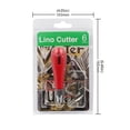 thumbnail image 2 of keepw Red Linoleum Cutter Kit Cutting Set Linoleum Block Cutter Stainless Steel Blade Engraving Tool Set 1Set, 2 of 6