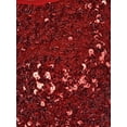 thumbnail image 5 of Anna-Kaci Womens Sparkle & Shine Glitter Sequin Embellished Sleeveless Round Neck Tank Top Large Red, 5 of 6