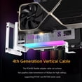 thumbnail image 2 of Universal Vertical GPU Holder PCIe 4.0 X16 Kit Riser ATX Case 5V 3PIN ARGB Video Card Holder Graphics Card Bracket Black, 2 of 4