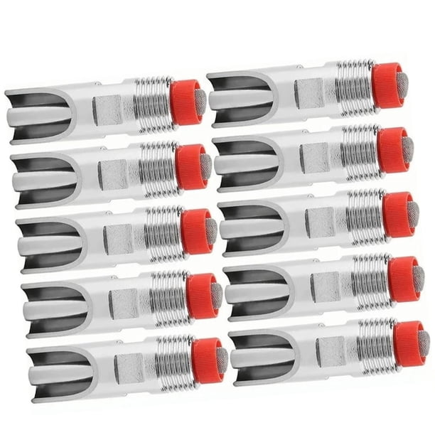 Bebedero automático de acero inoxidable para cerdos, bebedero ajustable para evitar fugas, alimentador para ganado, caballos y cerdos, 10 Uds.