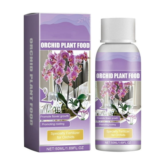 Moonspry Orchid Growth Supplement 50Ml - Promote Growth, Nutrition, Health, Resistance, Blooms, Quick Results - For Orchid Potted Plants, Flowers, Green Plants