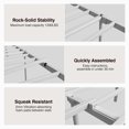 thumbnail image 5 of Novilla Metal Bed Frame Twin Size - Modern Minimalist Victorian Style with Headboard, 5 of 8