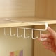 thumbnail image 5 of Haofy Ganchos Para Debajo Del Estante, Portavasos, Plancha Sin Taladro, Colgador Organizador De 6 Ganchos Para Utensilios De Cocina, Diseño Que Ahorra Espacio, Uso Versátil, 5 of 8