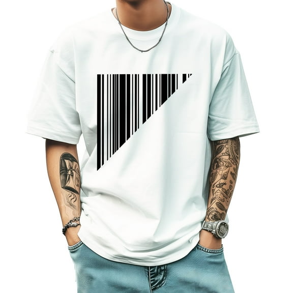 Graphic Tees for Men Summer New Print Casual Tee Fashion Trend Sports Shirt Select