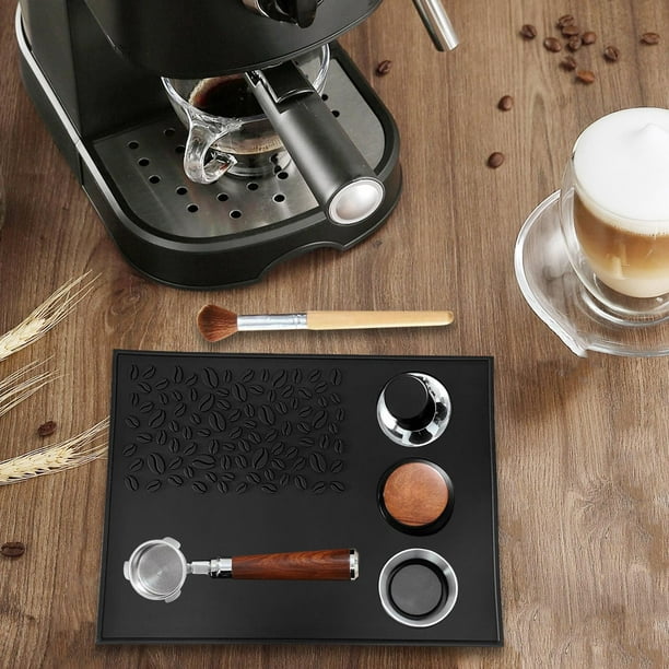 Alfombrilla De Silicona Para Máquina De Café – 20x15 Cm, Antideslizante, Para Portafiltros Y Apisonamiento, Fácil De Limpiar