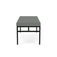 thumbnail image 2 of Avon Reception Waiting 2 Seat Bench 550 LB Capacity / Black Steel / Light Gray, 2 of 4