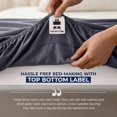 thumbnail image 3 of Utopia Bedding Extra Deep Pocket California King Fitted Sheet, Fits up to 21 Inch Mattress - Hotel Luxury, Soft, Breathable and Comfy - Shrinkage and Fade Resistant - Easy Care Grey, 3 of 5
