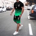 thumbnail image 1 of Costumes pour Hommes - Classification et Titre des Produits pour Hommes et Ensemble de Sport Été 2024 Athlétisme Décontracté Manches Courtes Col Rond Imprimé Noix de Coco, 1 of 3