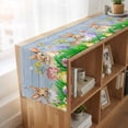 thumbnail image 6 of Table Runners 90 Inches Long Dress Scarves, Easter Bunny Farmhouse Coffee/Dining/Kitchen Table Runner for Living Room, Spring Easter Eggs Chicken Blue Wood 13x90 Inch, 6 of 9