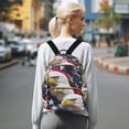 thumbnail image 7 of FORMRS Mini Backpack Purse for Women Travel Daypack Casual Shoulder Bag, American Eagle Pattern, 7 of 7