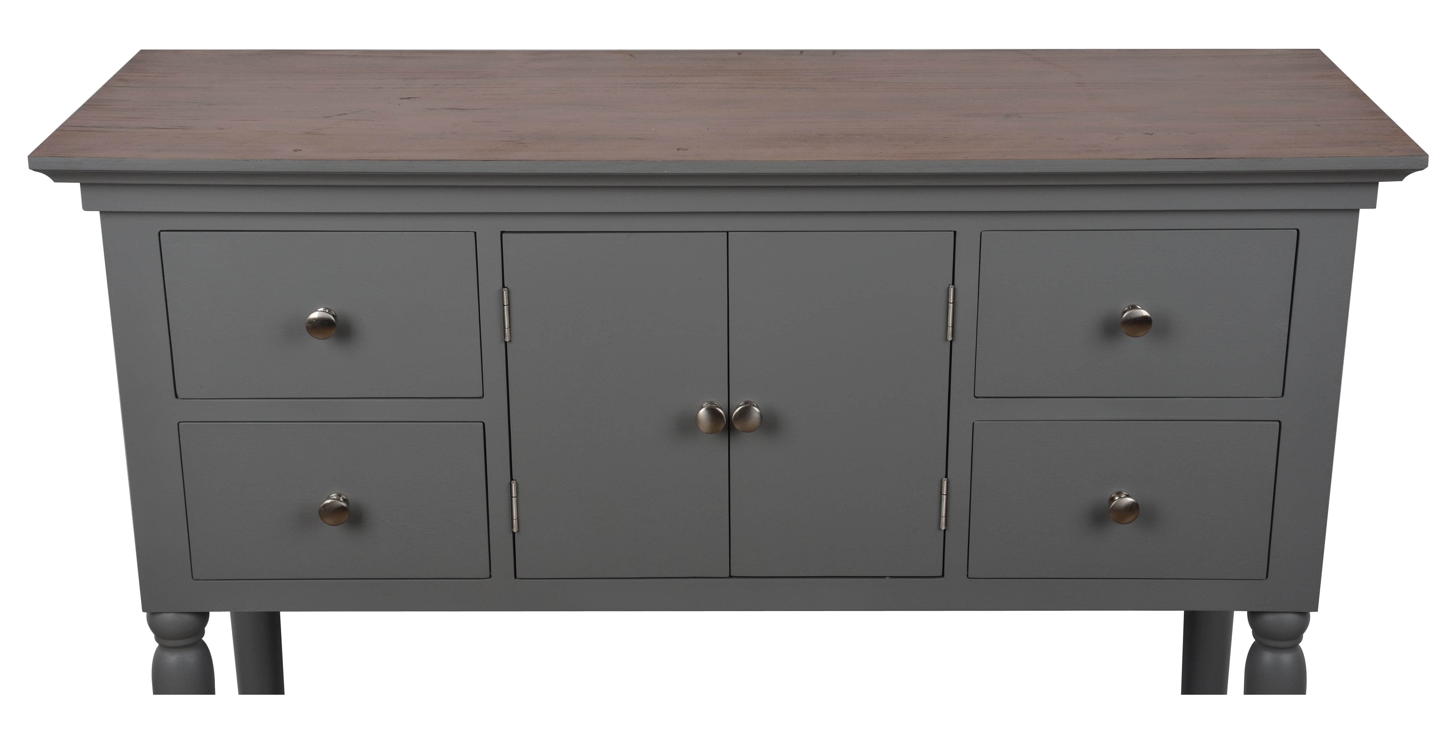 Gray D/écor Therapy FR8453 Taylor Four Drawer Console Table