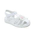 thumbnail image 1 of Sandalia Huarache Para Niña Cerrado Flores Color Blanco blanco 16.5, 1 of 6