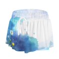 thumbnail image 4 of Gibobby Pantalon cortos yoga mujer Pantalones cortos para correr 2 en 1 para mujer(Azul,CH), 4 of 5