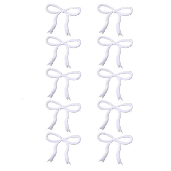 Giaone Set of 10 Soft Bows Applique Multipurpose Fashion Decoration Comfort