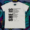 thumbnail image 2 of Women's "She Is" Midweight Cotton Tee, 2 of 4