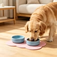 thumbnail image 5 of Silicone Pet Food Mat,17.32x10.6 Inch Rectangular Non-slip Dog & Cat Mat for Food & Water Bowls,Splash-proof Pet Food Mats,Easy to Clean,Pink, 5 of 7