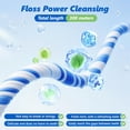 thumbnail image 3 of Expanding Woven Dental Floss,Waxed Dental Floss for Gentle Oral Care,Whitening Dental Floss,Plaque Remover for Teeth,String Floss,Mint,10 Spools (32.8 yd Each), 3 of 15