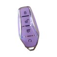 thumbnail image 2 of Cubierta suave automotriz de la llave del coche de TPU para los accesorios teledirigidos del coche de Byd claramente Violeta kusrkot Caso de la cubierta clave, 2 of 8