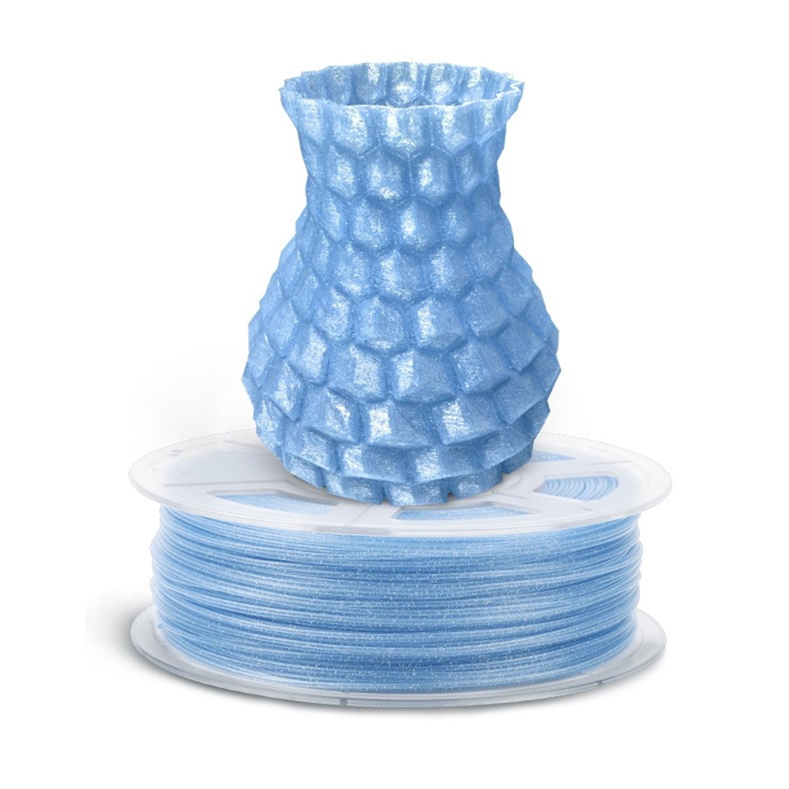 3D Printer PLA Filament, Glitter Sky Blue, 1.75mm +/- 0.02 Mm 1kg, Great for 3d Printing Pen 3D Printing