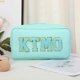 thumbnail image 5 of Bolsa de cosméticos de gran capacidad para viajes y vacaciones, con pegatinas del alfabeto bordadas, para cosméticos y productos para el cuidado de la piel, 5 of 5