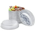 thumbnail image 6 of 7-Inch Round Aluminum Foil Pans with Dome Lids – Disposable Take-Out Food Containers, Oven, Steam Table, Roasting & Baking Safe:20CT, 6 of 7
