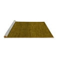 thumbnail image 2 of Ahgly Company Machine Washable Indoor Square Abstract Yellow Modern Area Rugs, 3' Square, 2 of 4