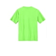 thumbnail image 6 of Port & Co Teen Unisex Regular Plain Short Sleeves T-Shirt Neon Green X-Small, 6 of 6