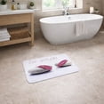 thumbnail image 4 of Evideco French Home Goods Memory Foam Bathroom Rug 36"x24", Zen Attitude Print, Pink Stones Design, Soft Cushioned Mat, Anti-Slip Backing, Quick Dry,, 4 of 7